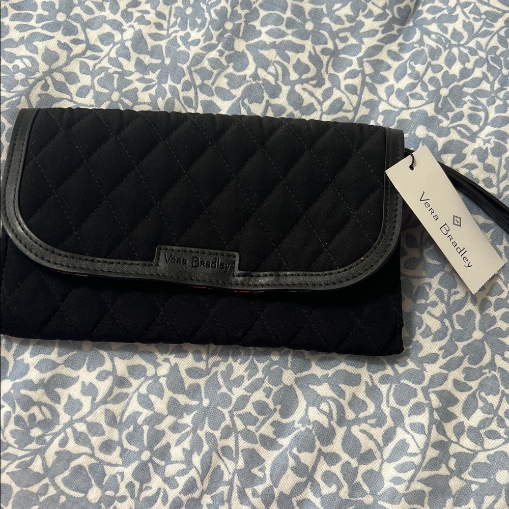 Vera Bradley Black Quilted Clutch